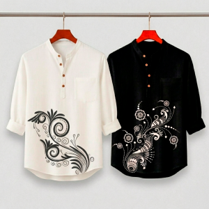 Luxury Full Sleeve 100% Cotton Print Katua